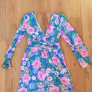 Lilly Pulitzer Blue Floral Romper